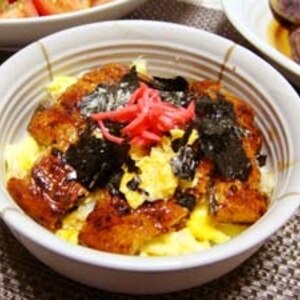 早い！缶詰めで美味しい混ぜご飯♪（さんま蒲焼）